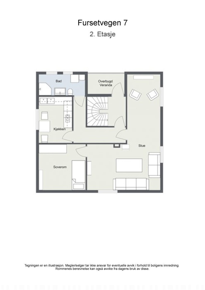 Plantegning 2D - 2.etg Galleribilde