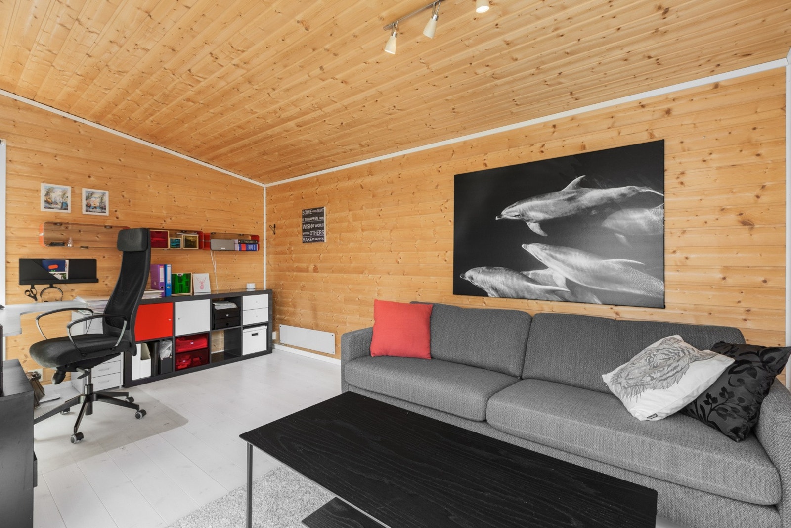 Dette rommet har høy bruksverdi og kan brukes året rundt. Galleribilde