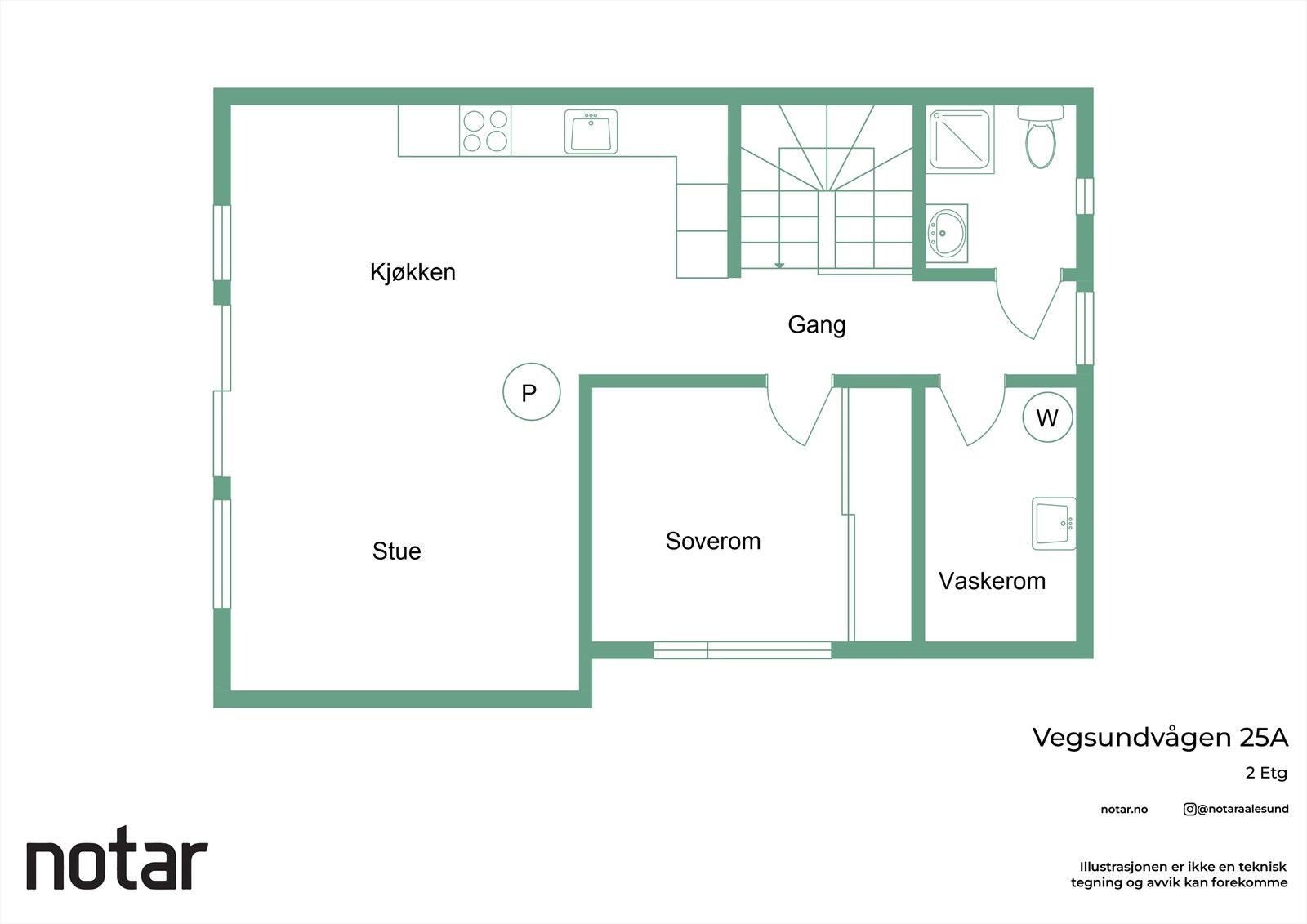 Plantegning 2.etasje Galleribilde