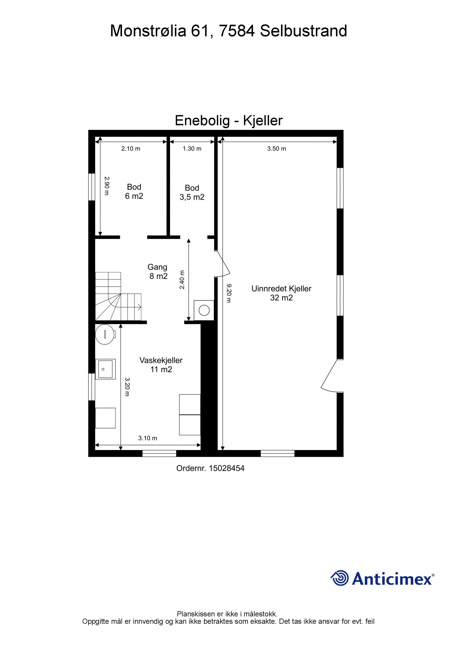Plantegning kjeller Galleribilde
