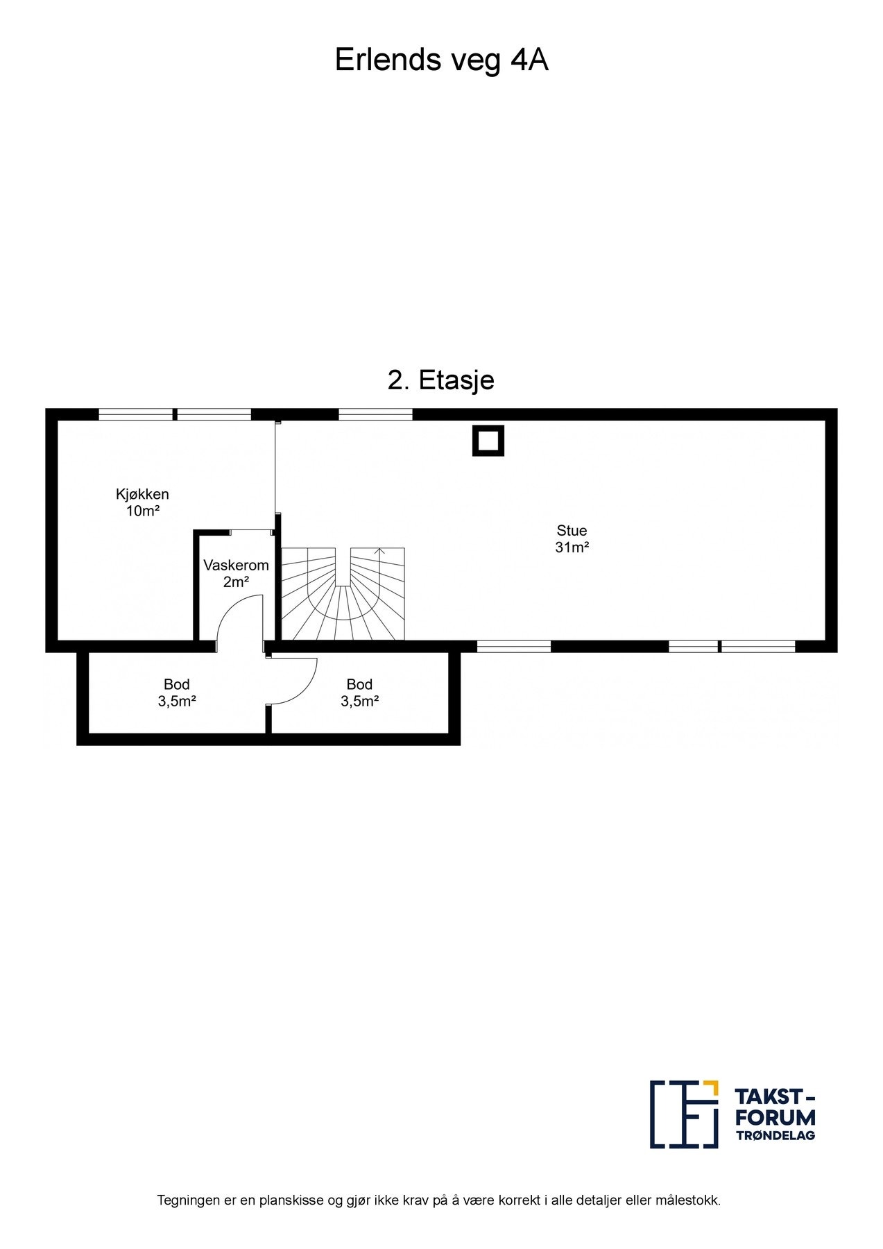 Planskisse 2.etg. Galleribilde