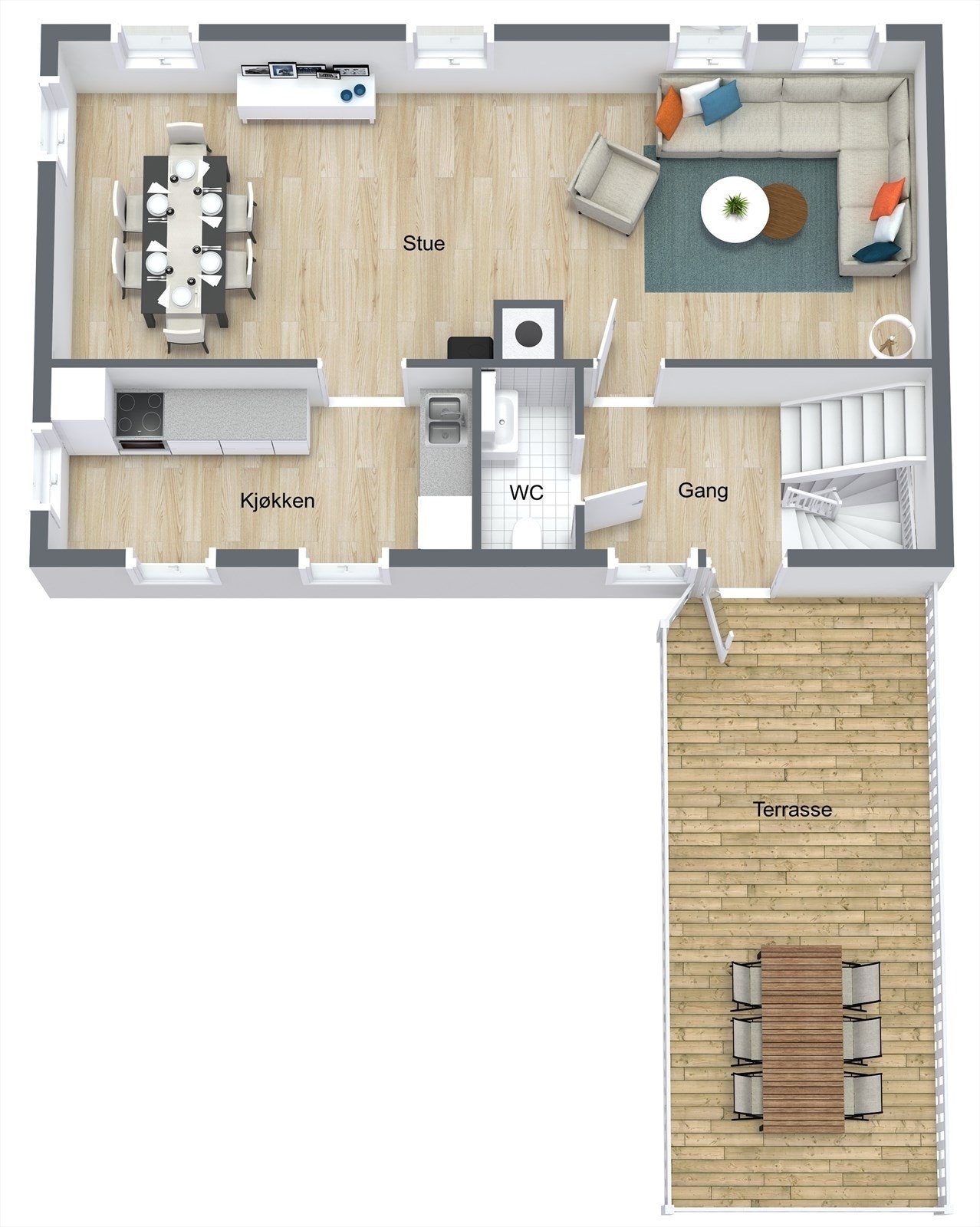 3D 2. etg. Galleribilde