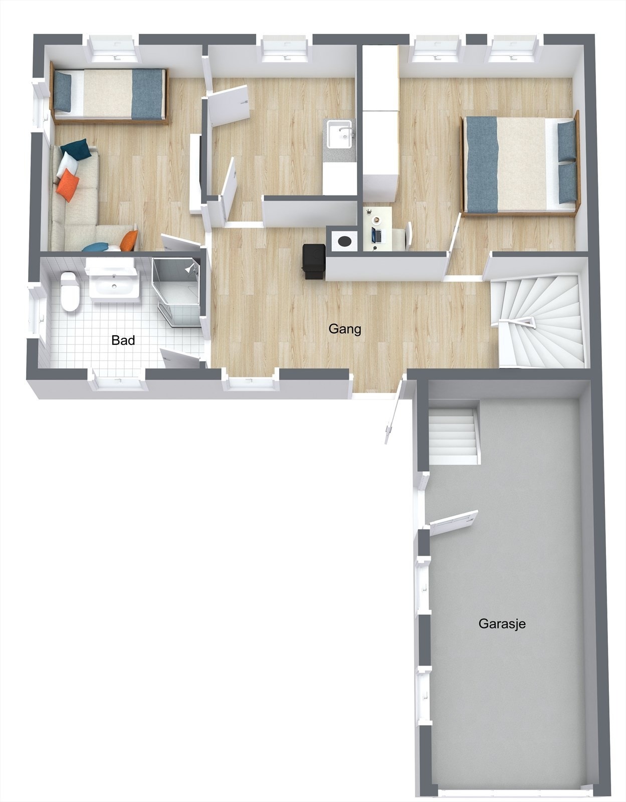 3D 1. etg. Galleribilde