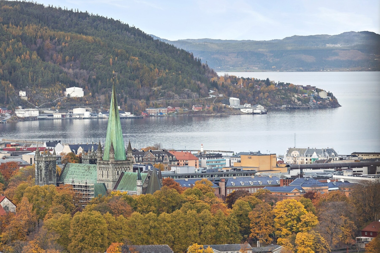 Her har du en fantastisk utsikt over Trondheims mest kjente bygninger. Galleribilde