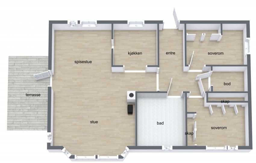 Plantegning Galleribilde