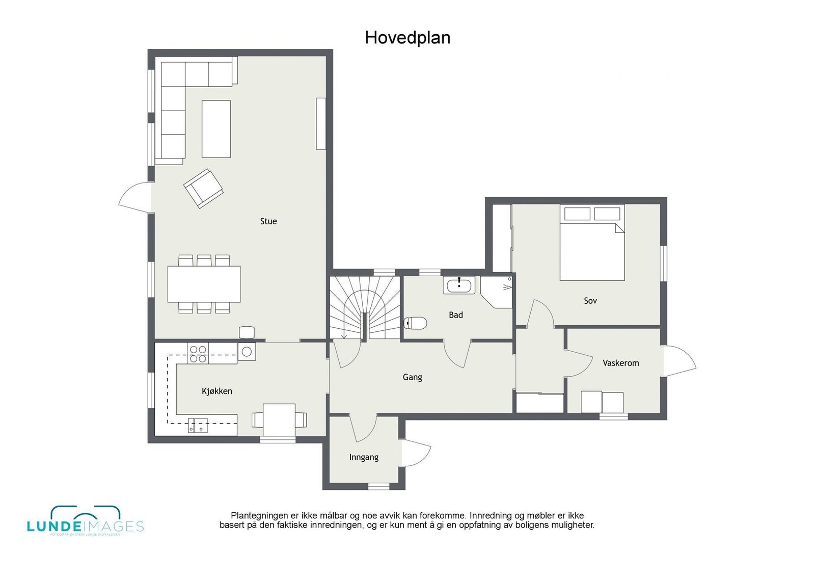 Tegning hovedetasje Galleribilde