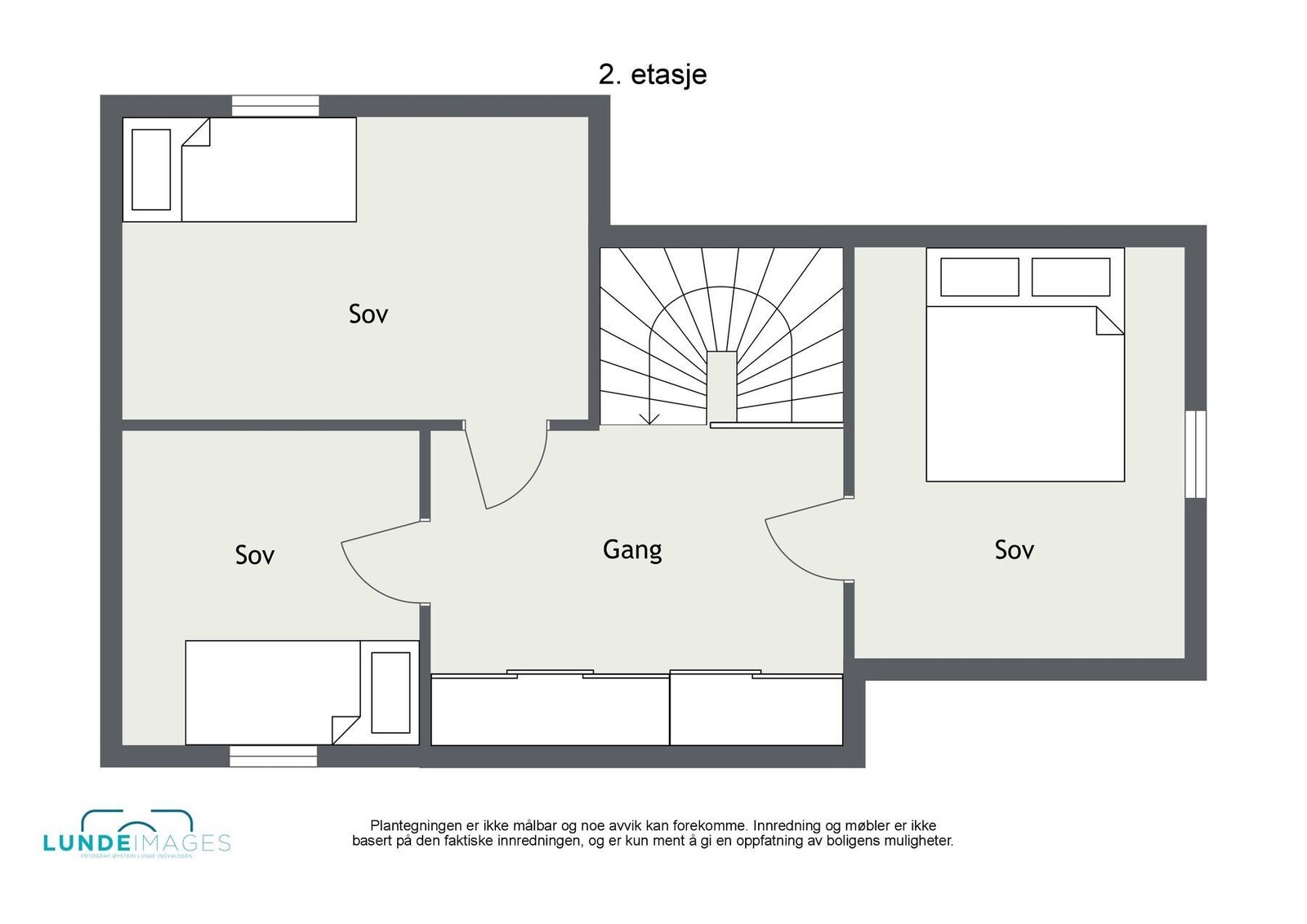Tegning 2. etg. Galleribilde