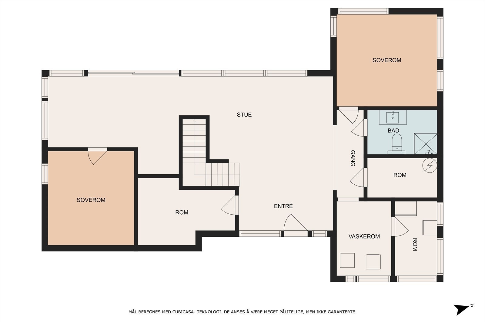 Plantegning første etasje. Galleribilde