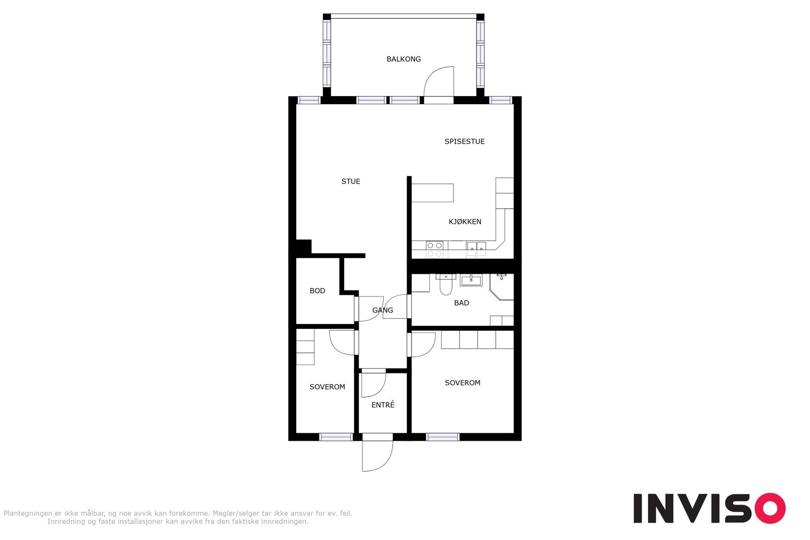Plantegning. I tillegg disponerer leiligheten en garasjeplass på ca. 17m² i felles garasjeanlegg, samt en bod på ca. 5m² i tilknytning til garasjen. Galleribilde