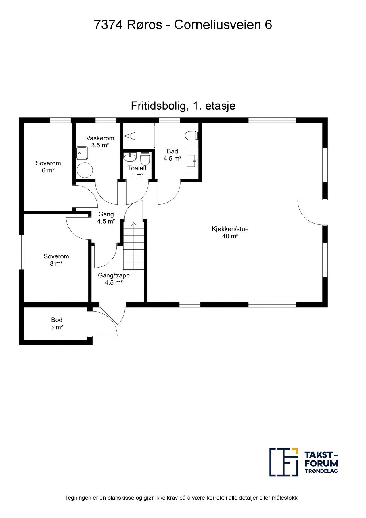 Planskisse 1. etasje Galleribilde