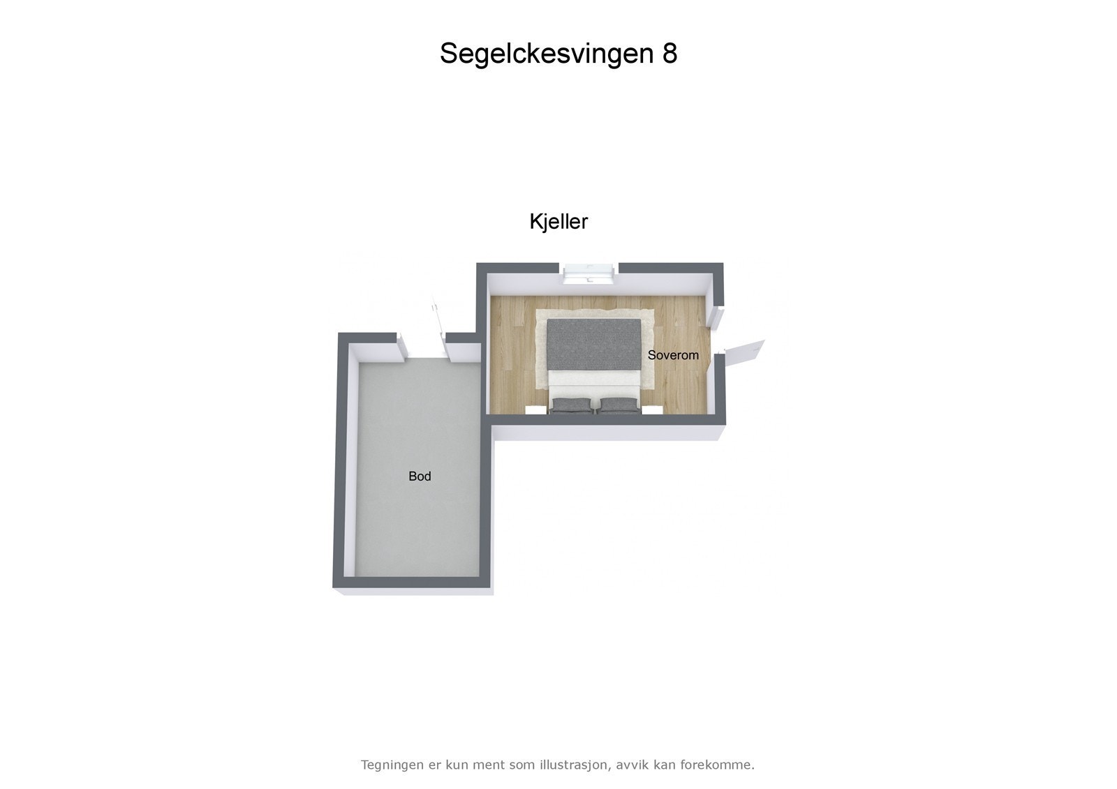 Illustrasjon 3D - Segelckesvingen 8 - Kjeller Galleribilde
