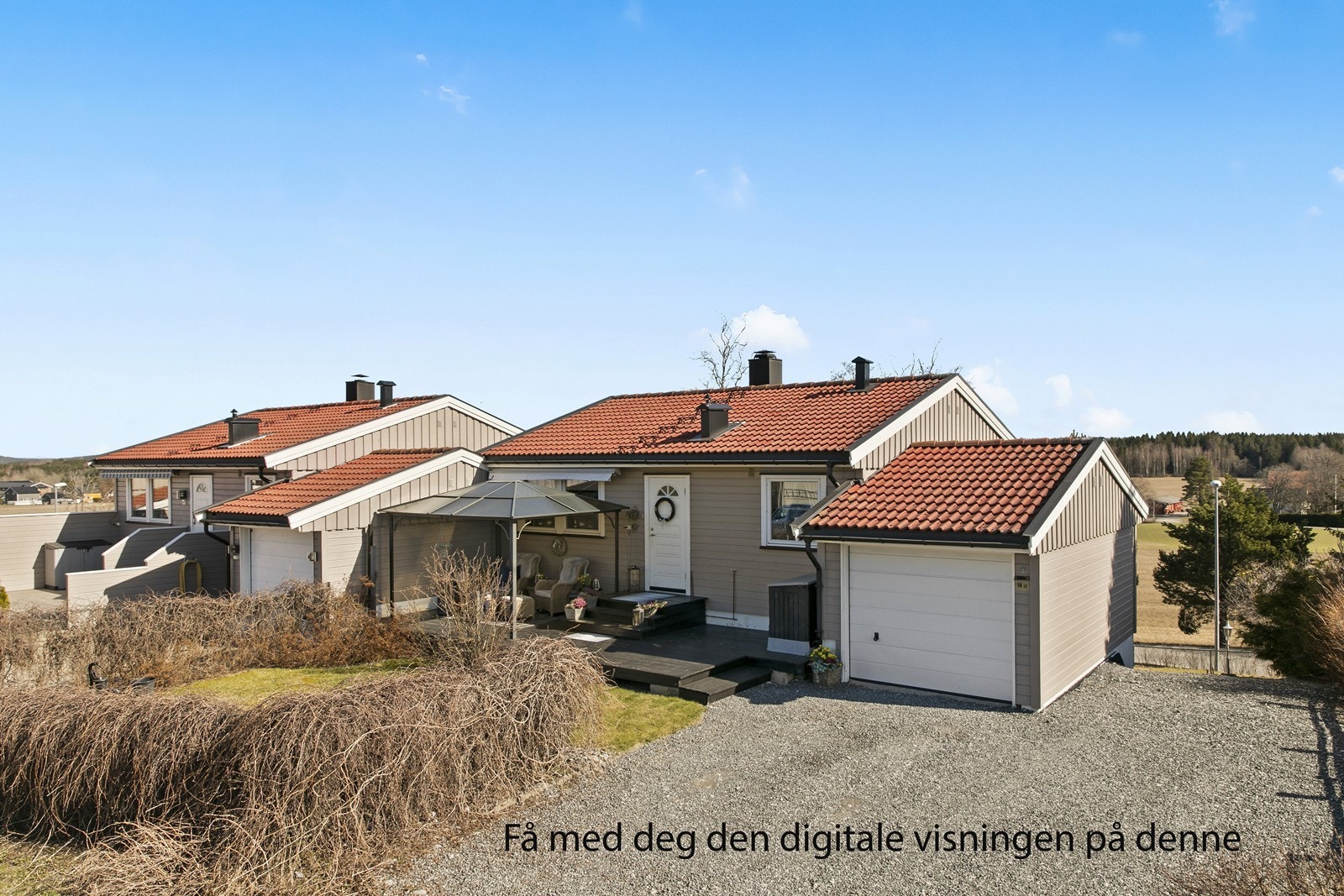 Velkommen til Dramstadåsen 14A - Enebolig i rekke over 2 plan. Presentert av Anita Heer for Aktiv Galleribilde