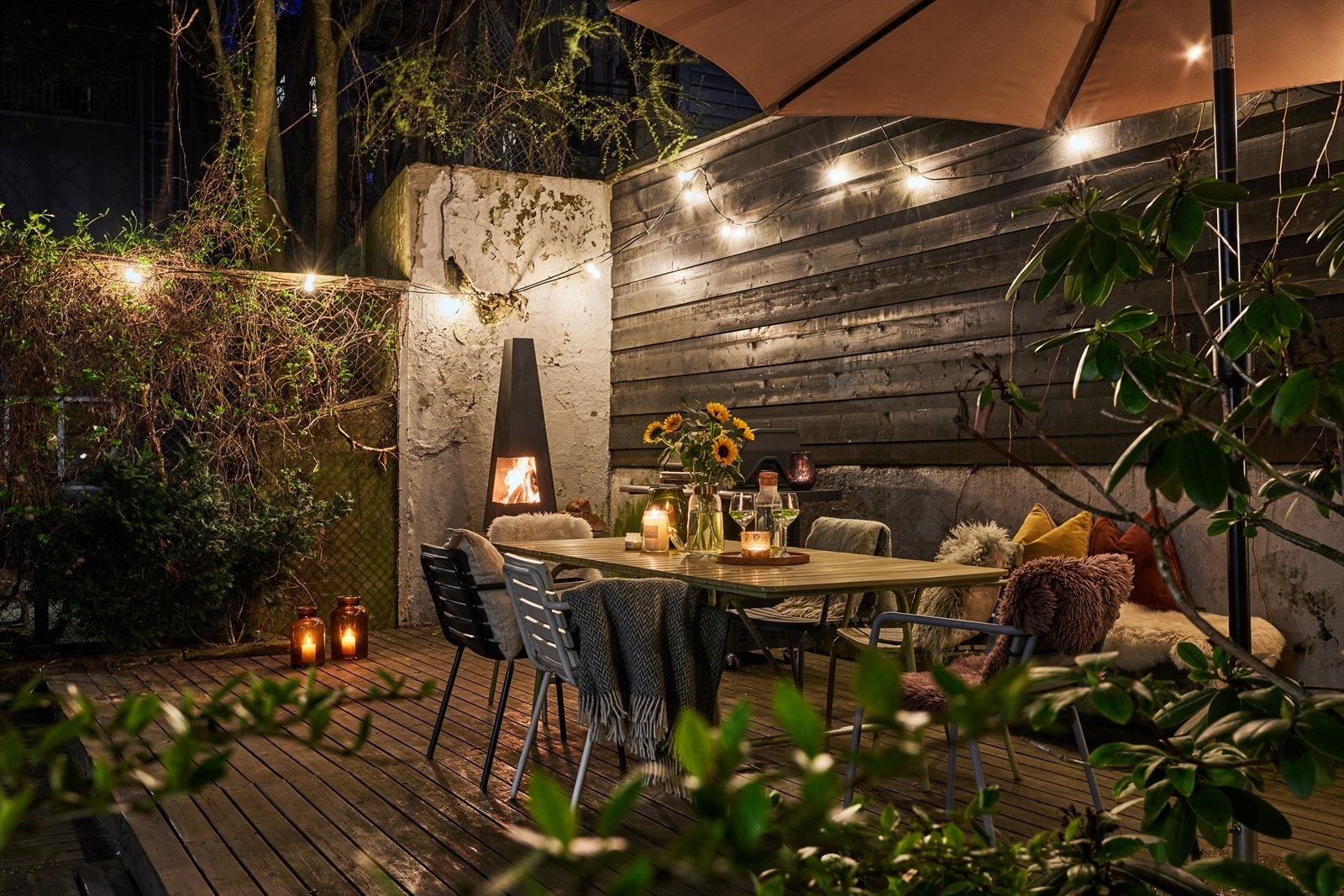 Her kan du samle venner og bekjente til middagsselskaper om sommeren. Galleribilde