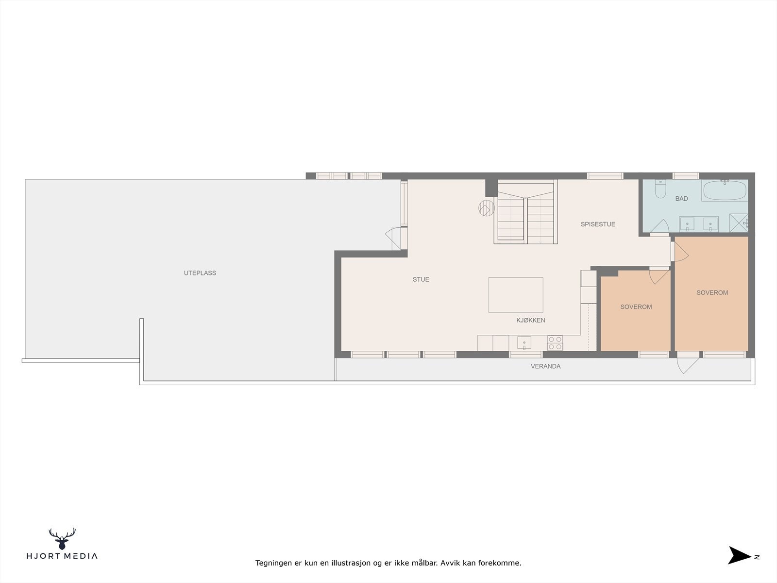 Plantegning 1. etg. Galleribilde