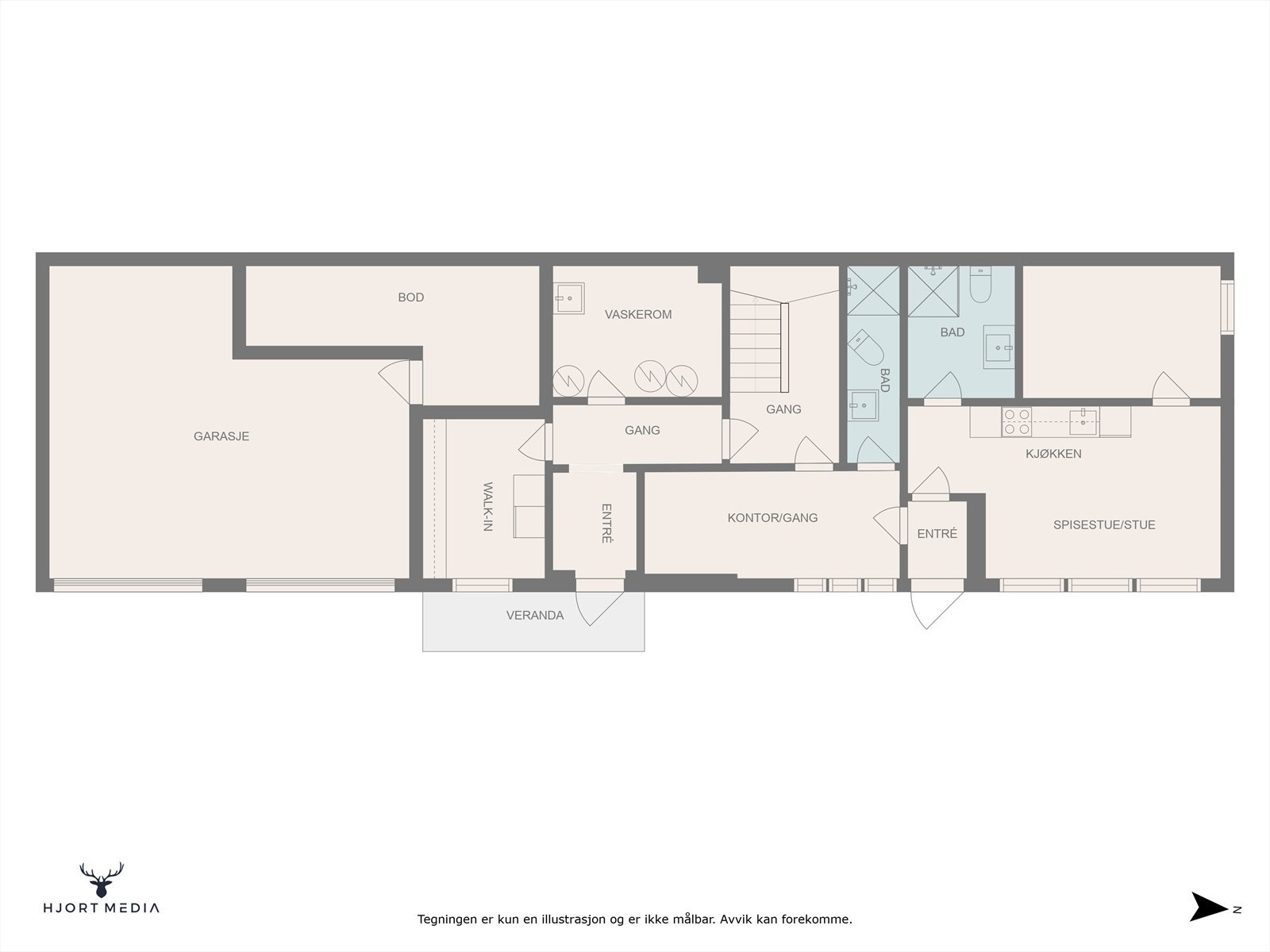 Plantegning kjeller Galleribilde