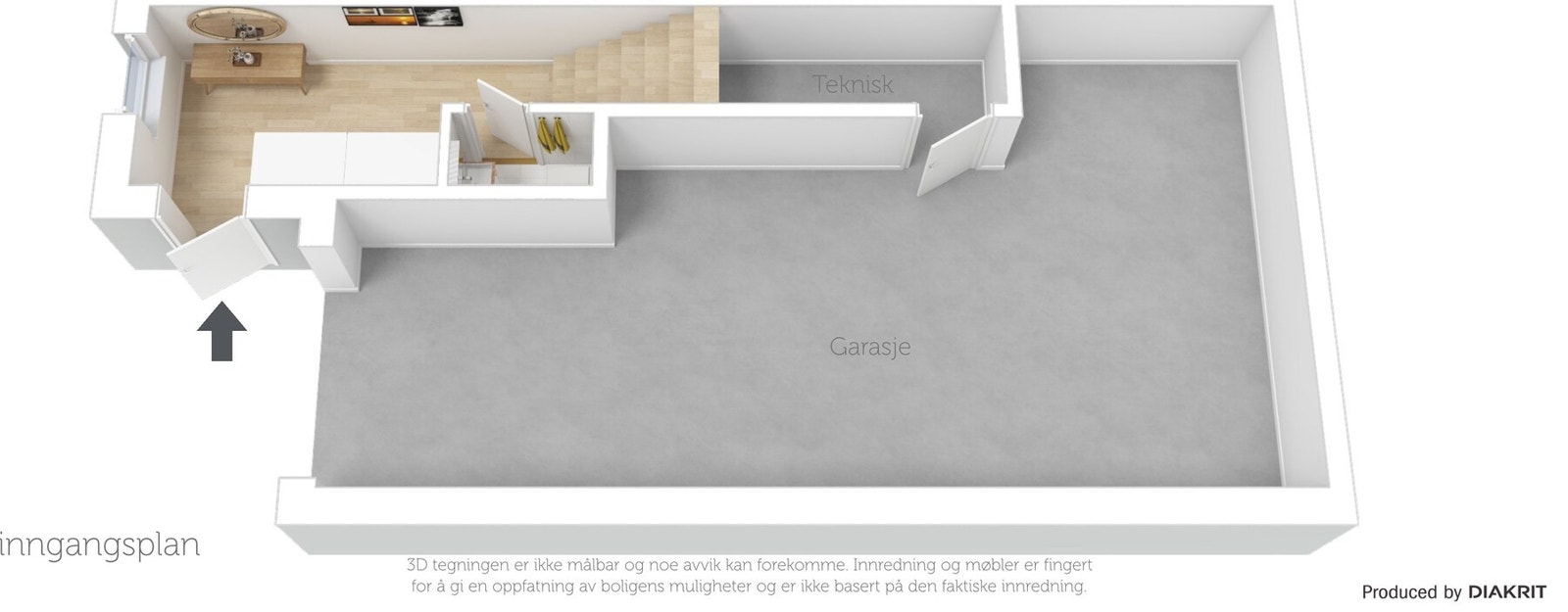 Planskisse Inngangsplan Galleribilde