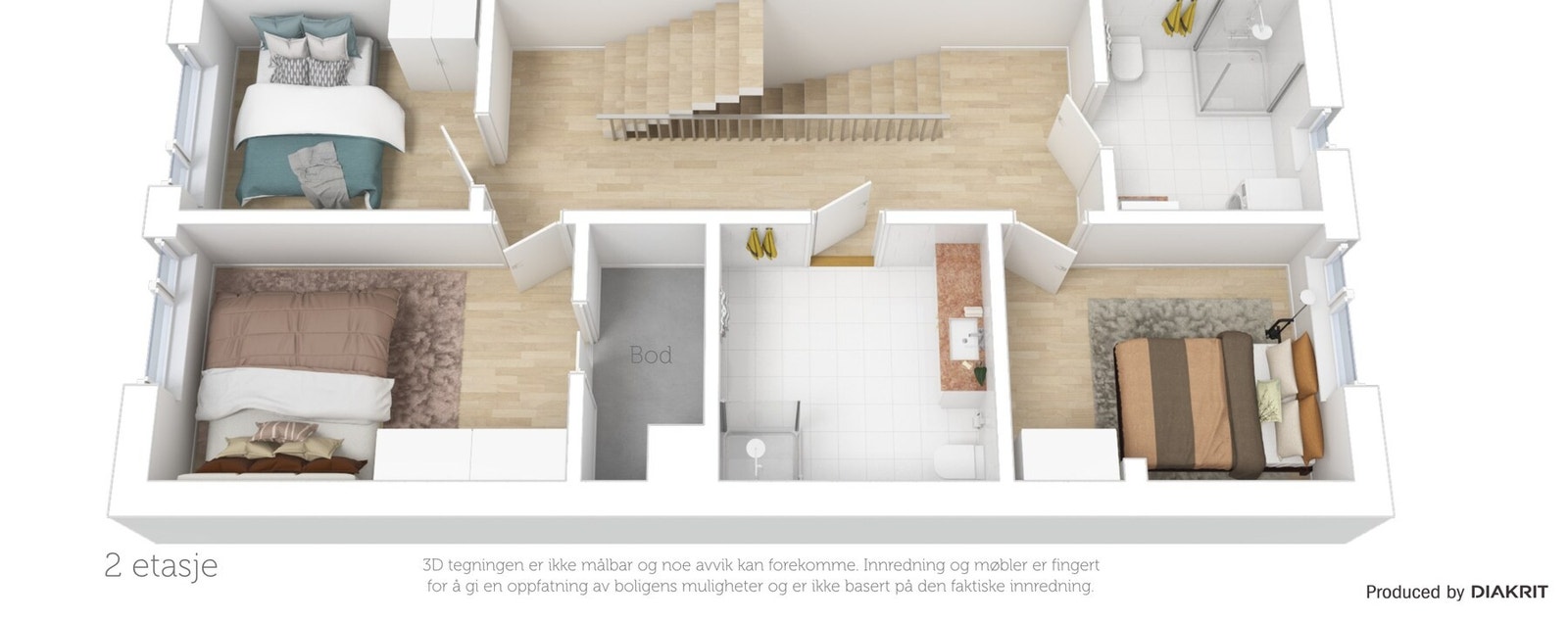 Planskisse 2. etasje Galleribilde