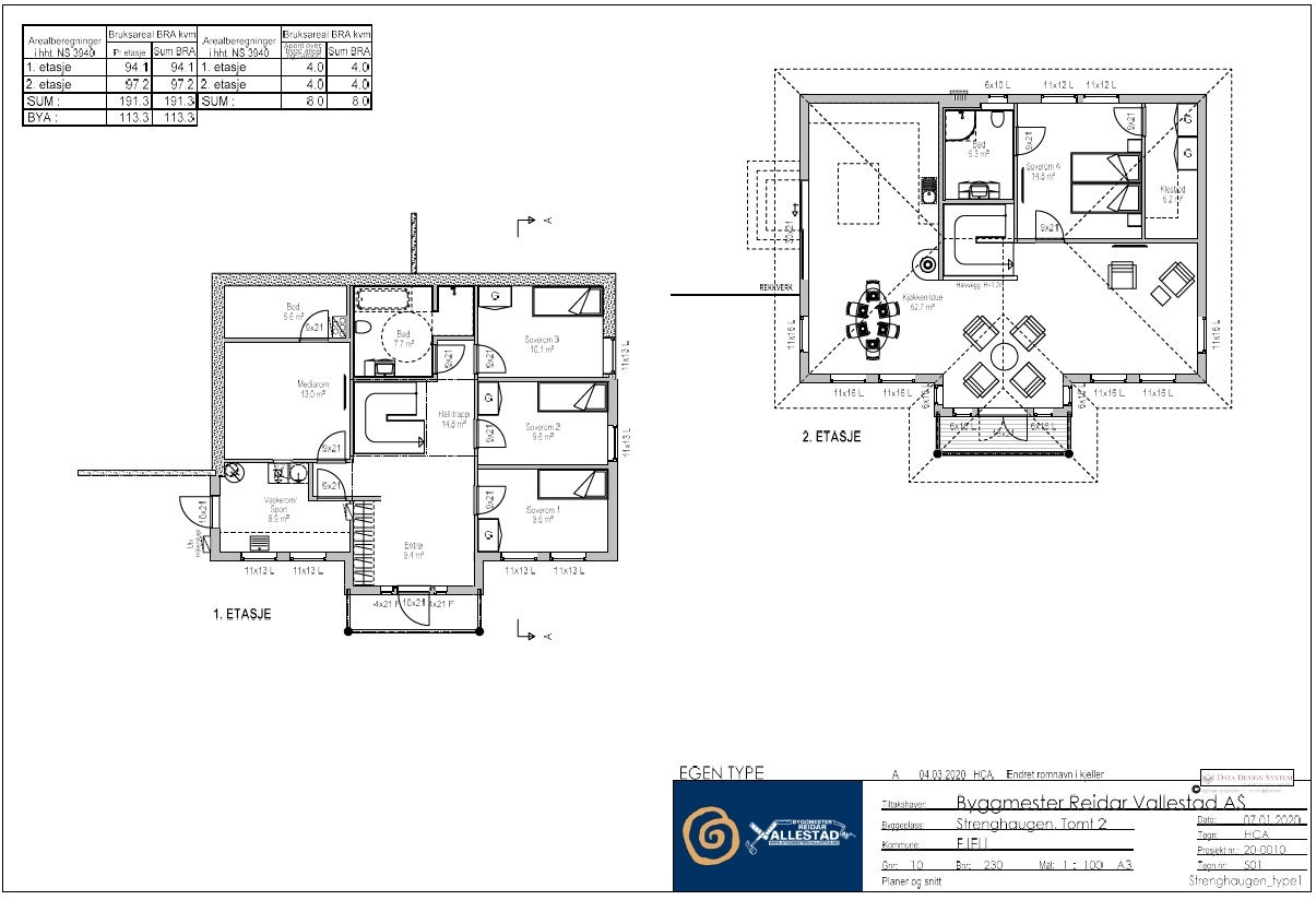 Plan (Godkjent bolig tomt 2) Galleribilde