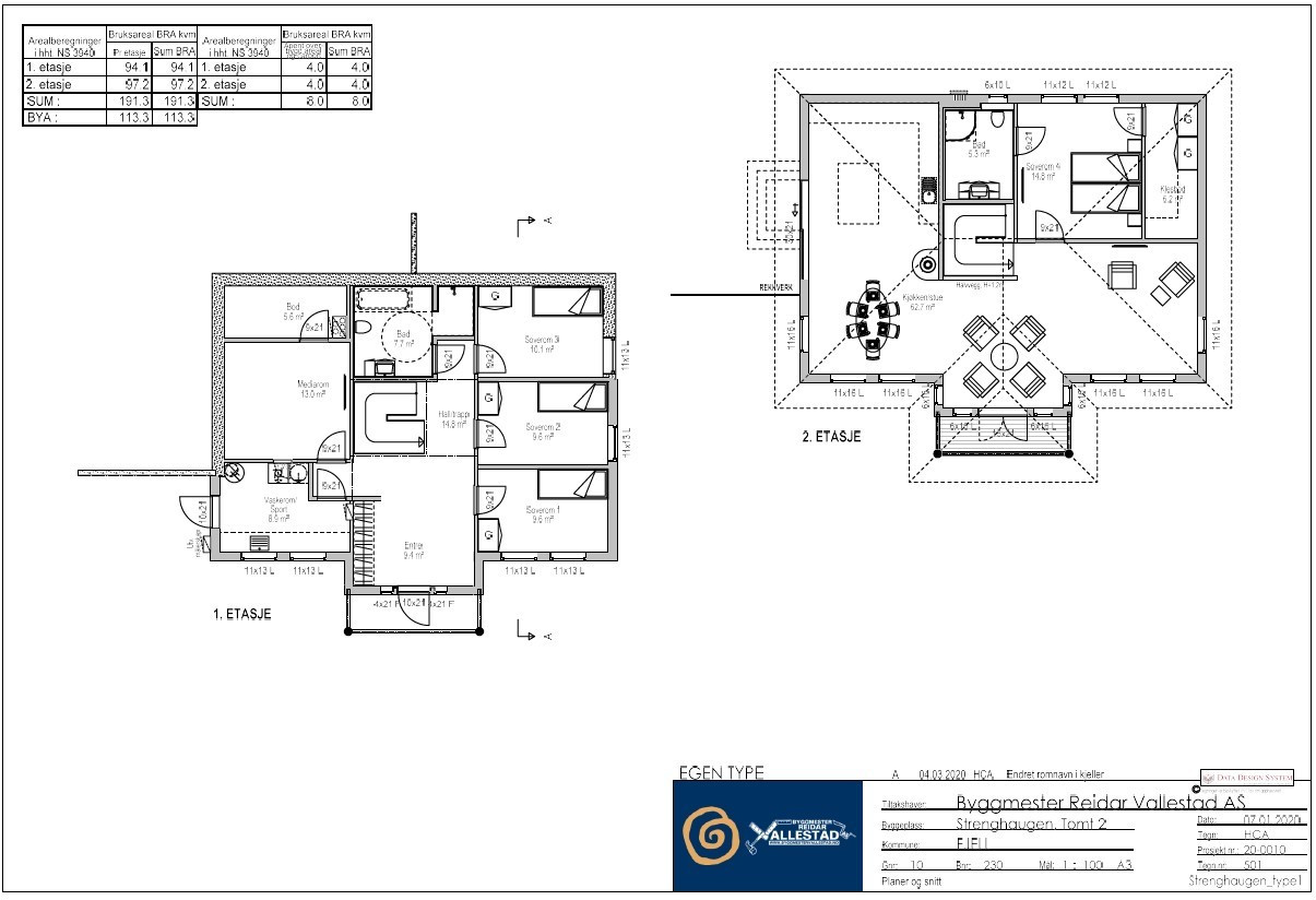 Plan (Godkjent bolig tomt 2)