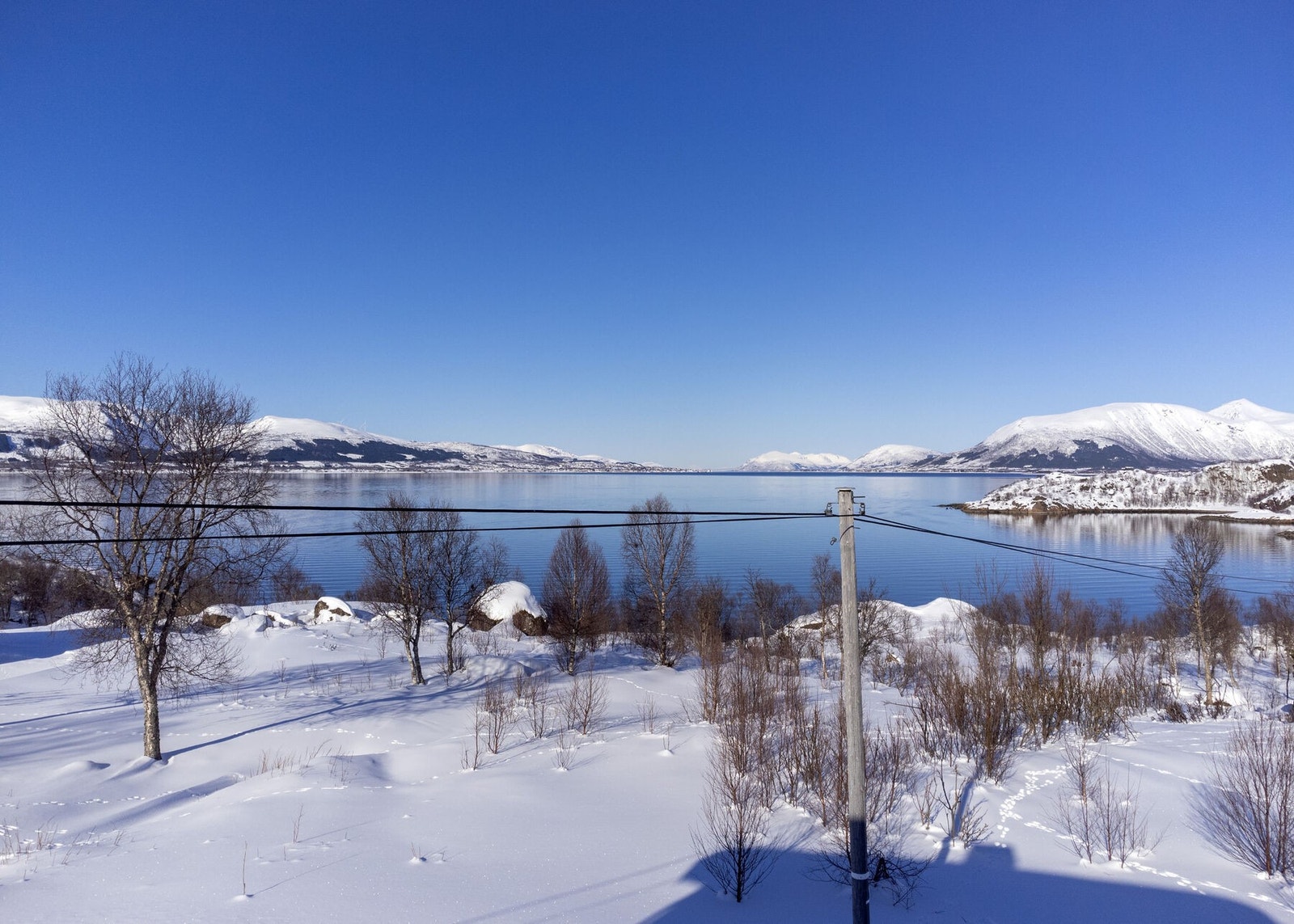 Fantastisk utsikt over bla. Sortlandssundet Galleribilde