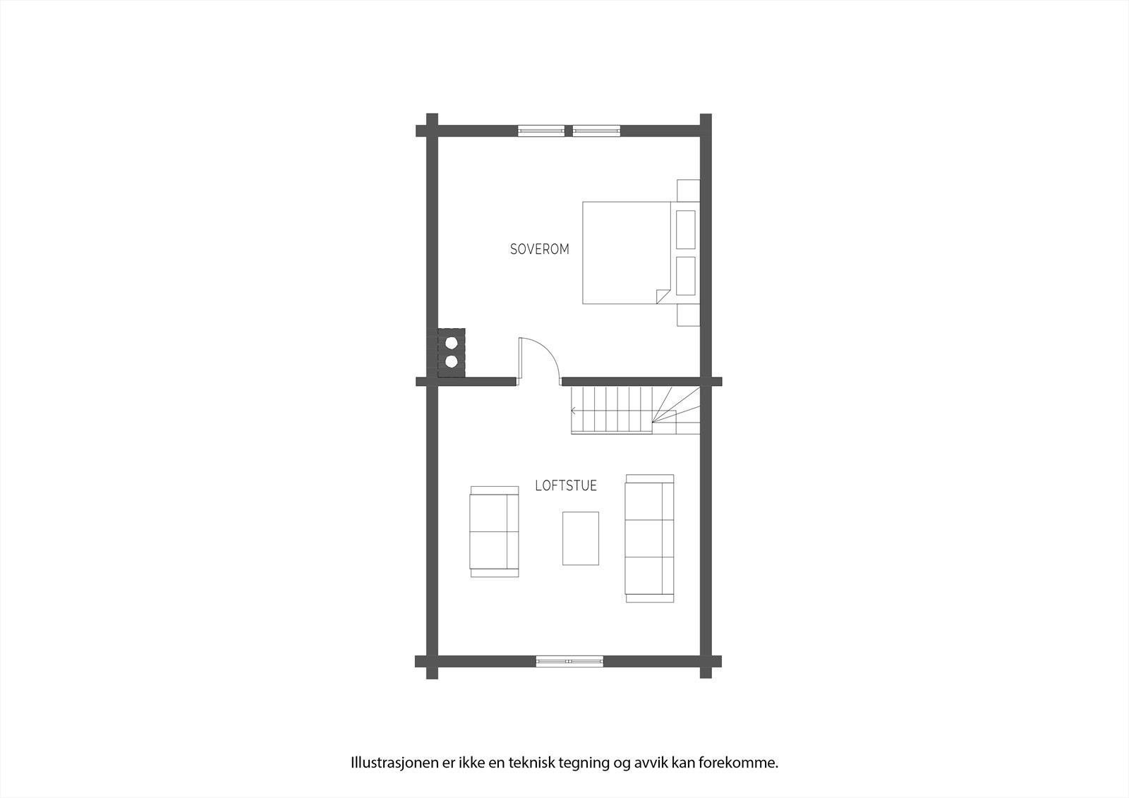 Plantegning 2.etg Galleribilde