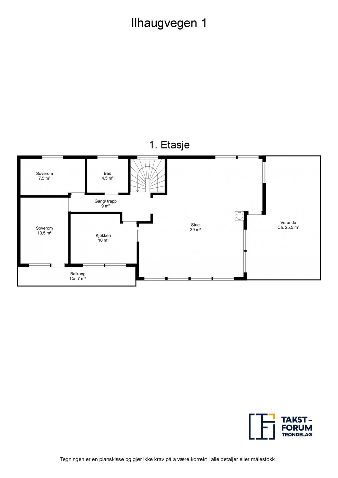 Planskisse 1.etasje. Galleribilde