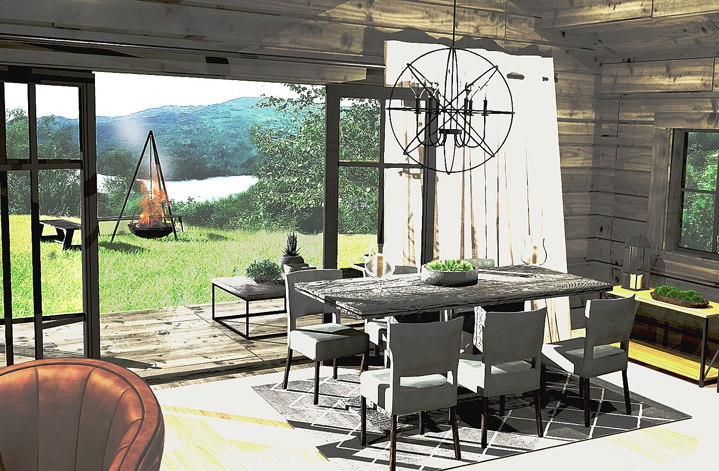 Utsikt fra stue/terrasse Galleribilde