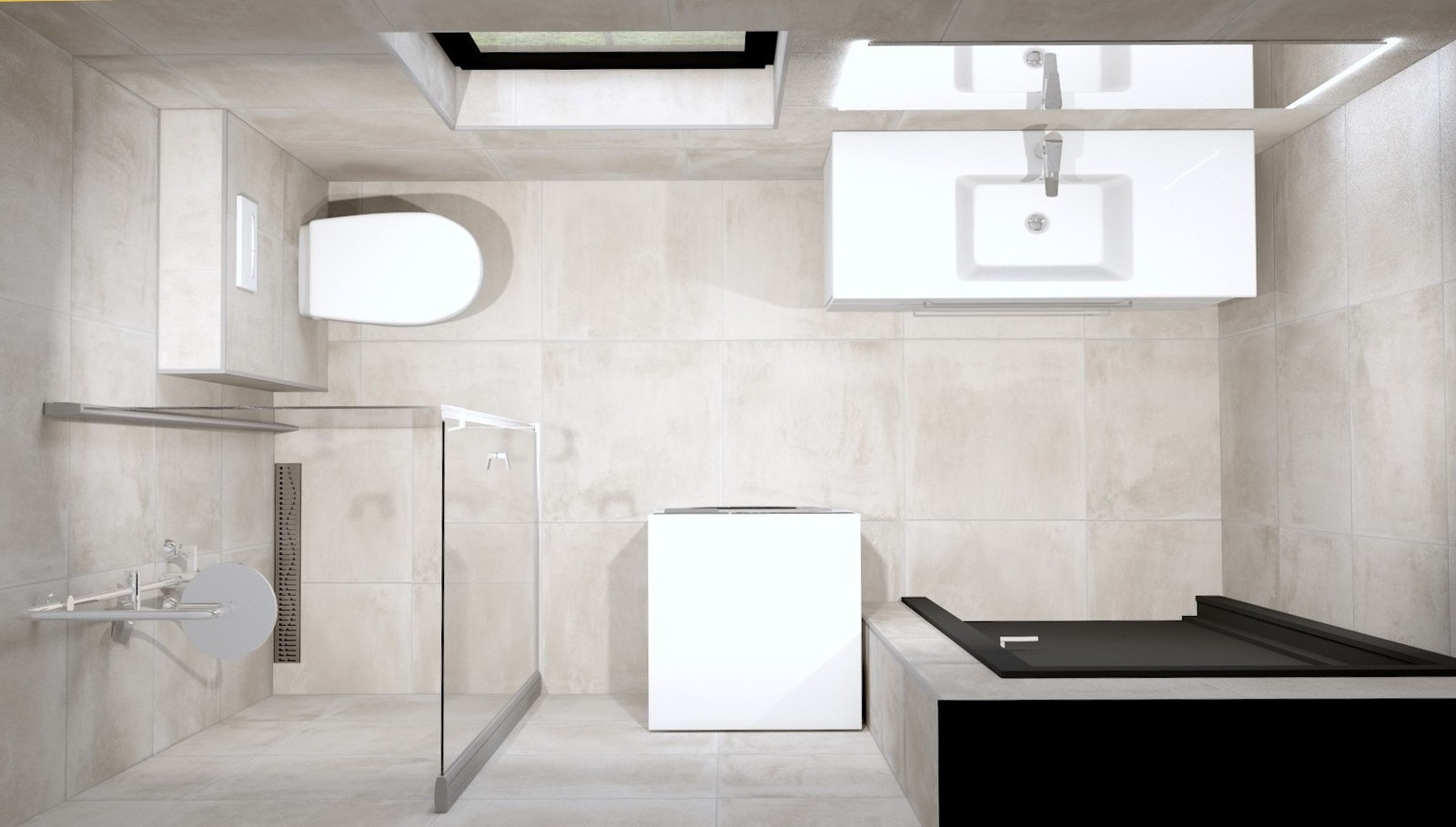 Planløsning for baderommet Galleribilde