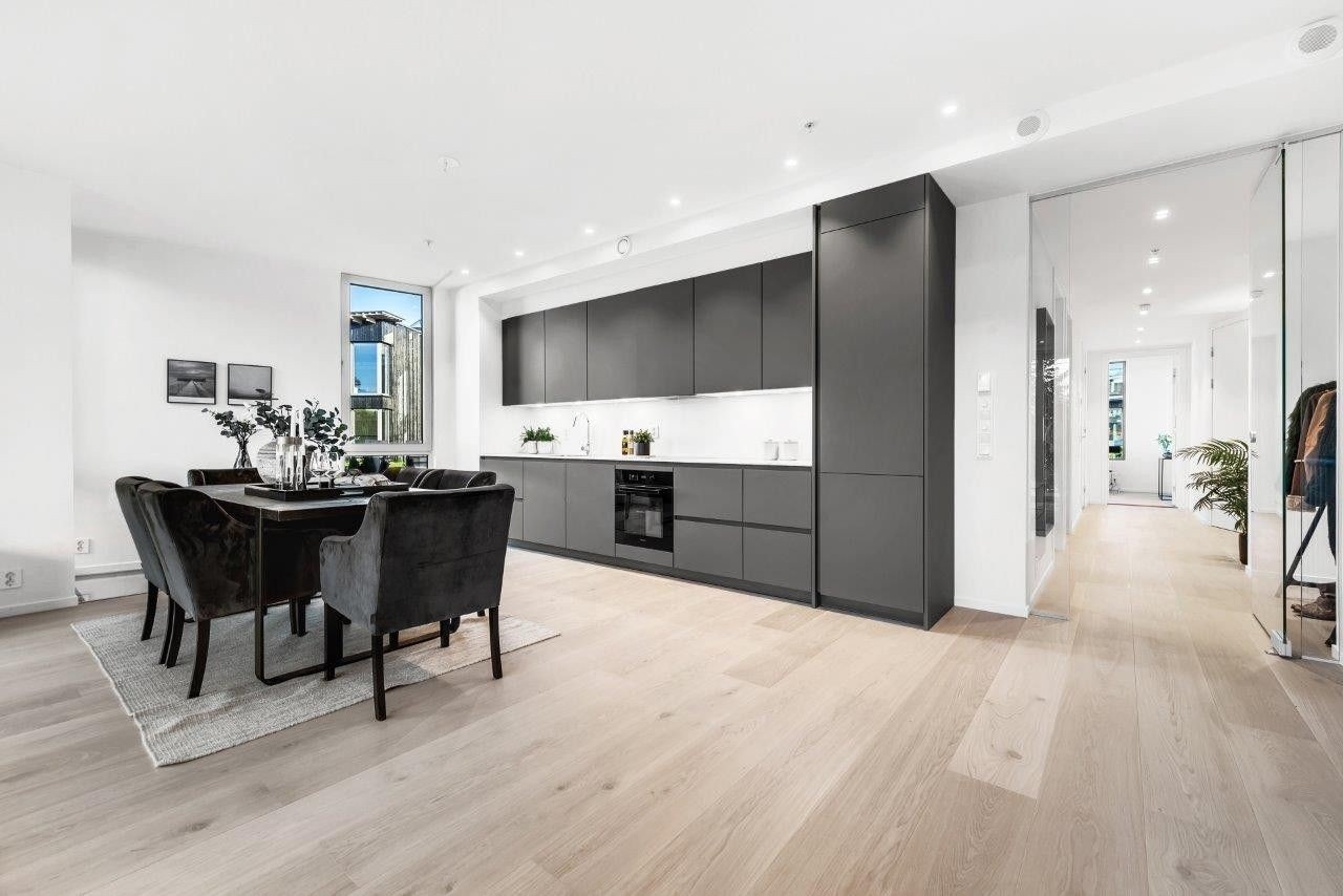 Kjøkken fra Siematic med integrere hvitevarer fra Miele (Bilde fra en lignende leilighet i prosjektet) Galleribilde