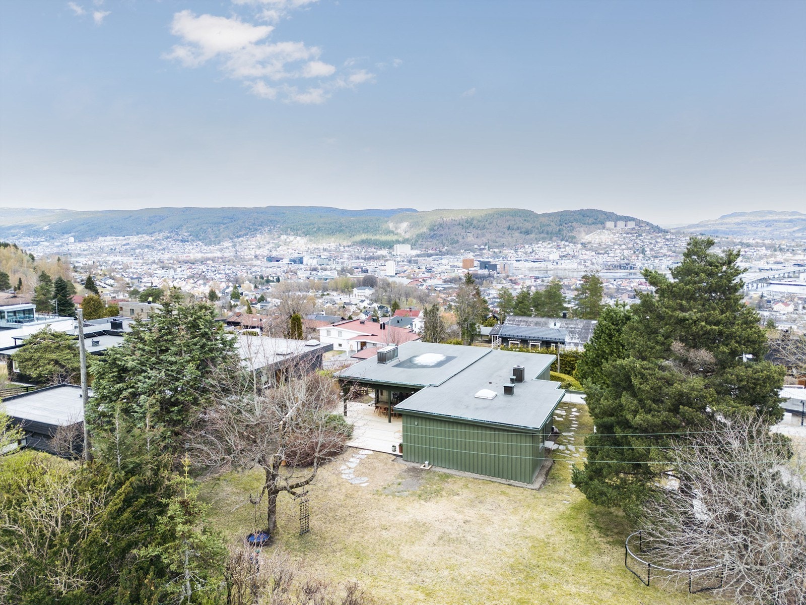 Utsikt over Drammenby og Lierdalen Galleribilde