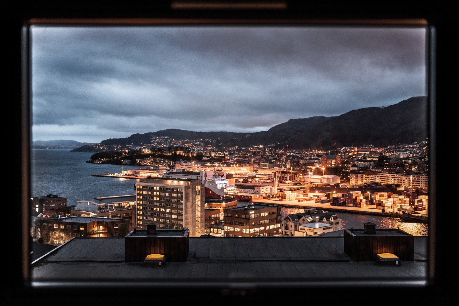Herfra har du panoramautsikt over Bergen sentrum. Galleribilde