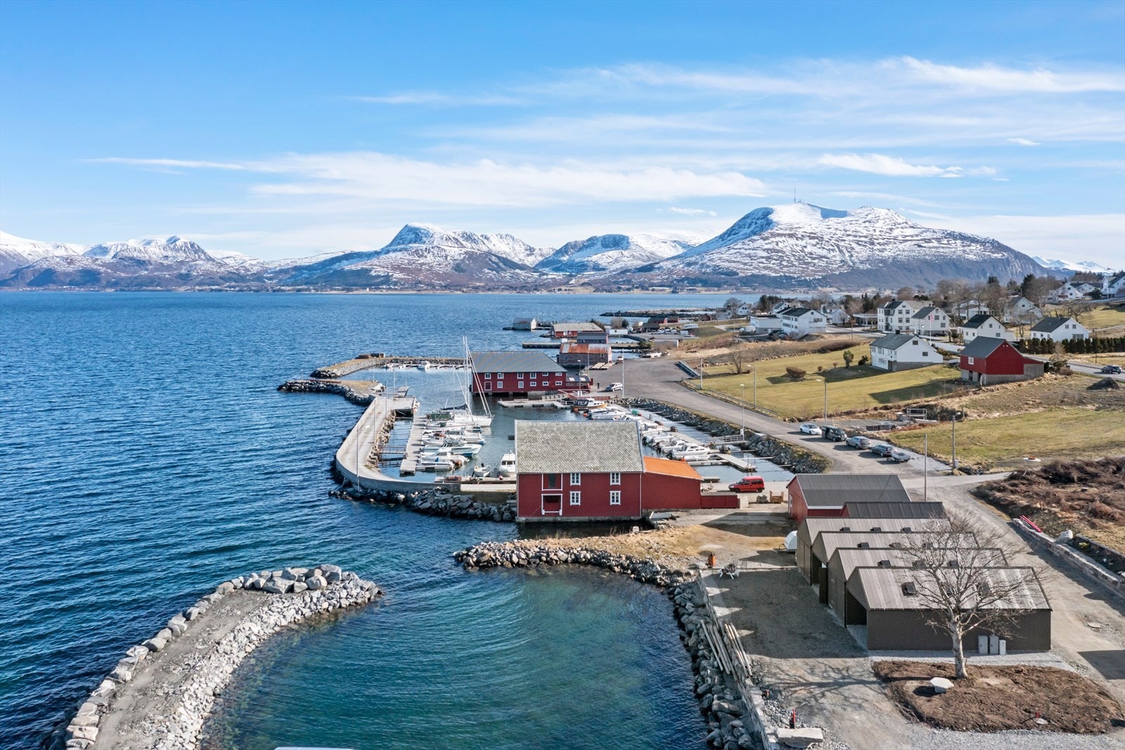 Området sett fra luften Galleribilde