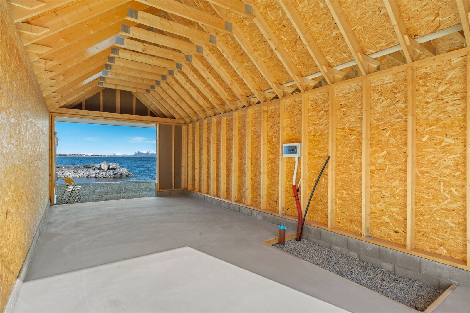 Opplegg for vann og avløp i naustene Galleribilde