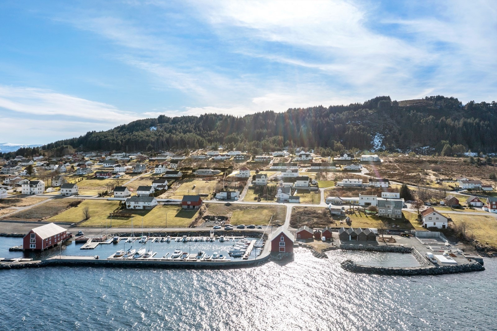 Området sett fra luften Galleribilde