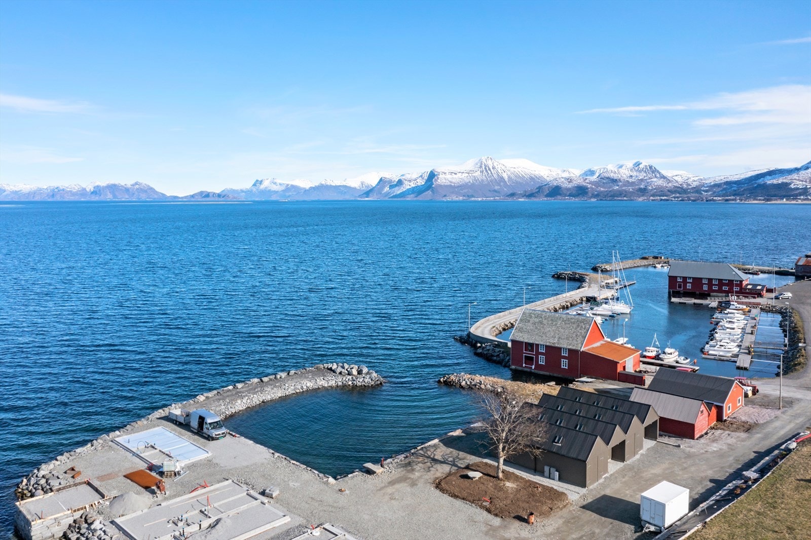 Området sett fra luften Galleribilde