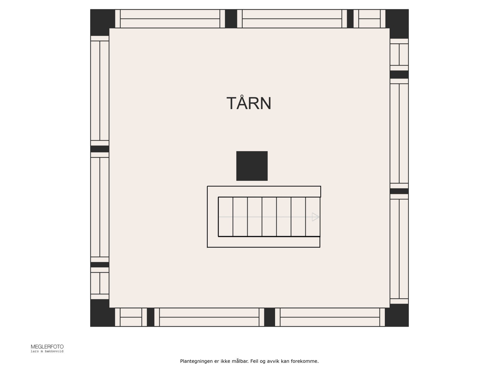 Plantegning "fugletårnet" Galleribilde
