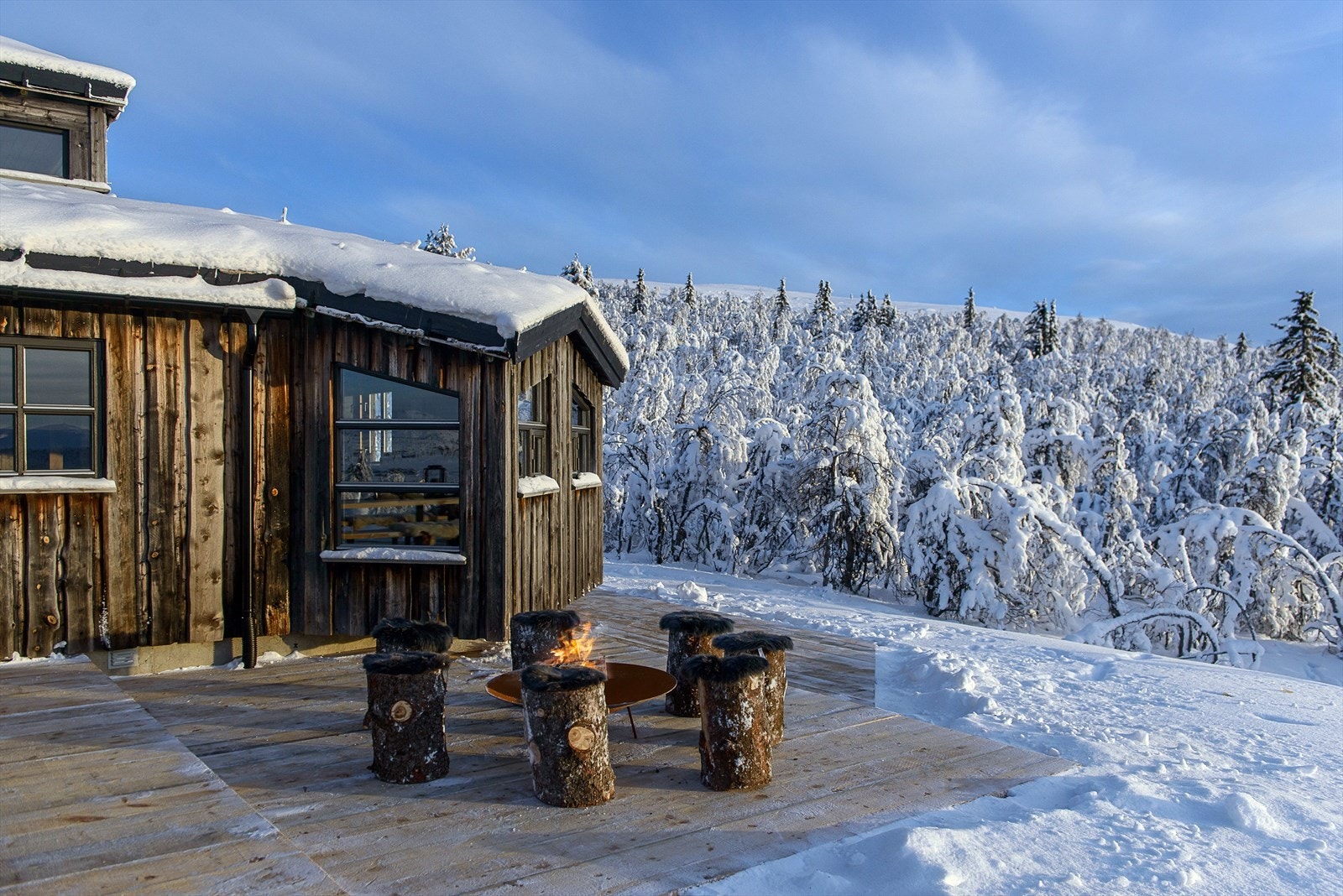 For den langrenninteresserte er det kort vei til nærmeste løype. Galleribilde