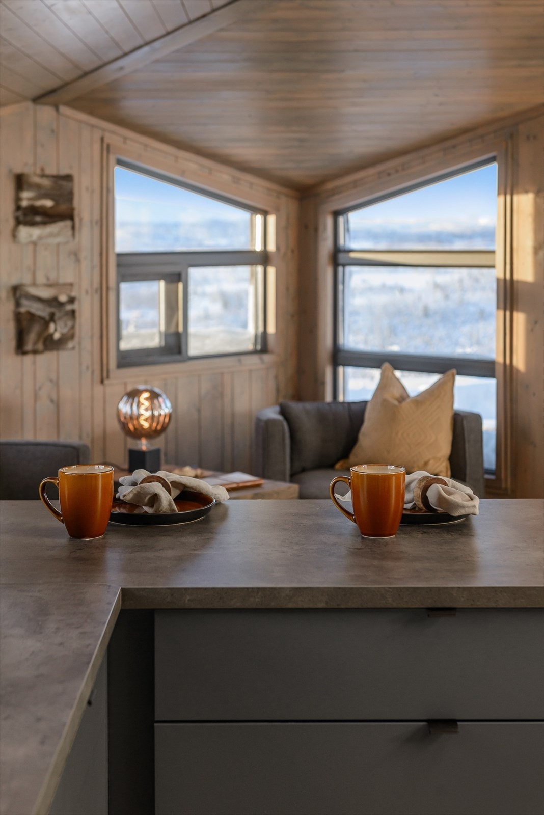 Her kan du tilberede maten med en herlig utsikt. Galleribilde