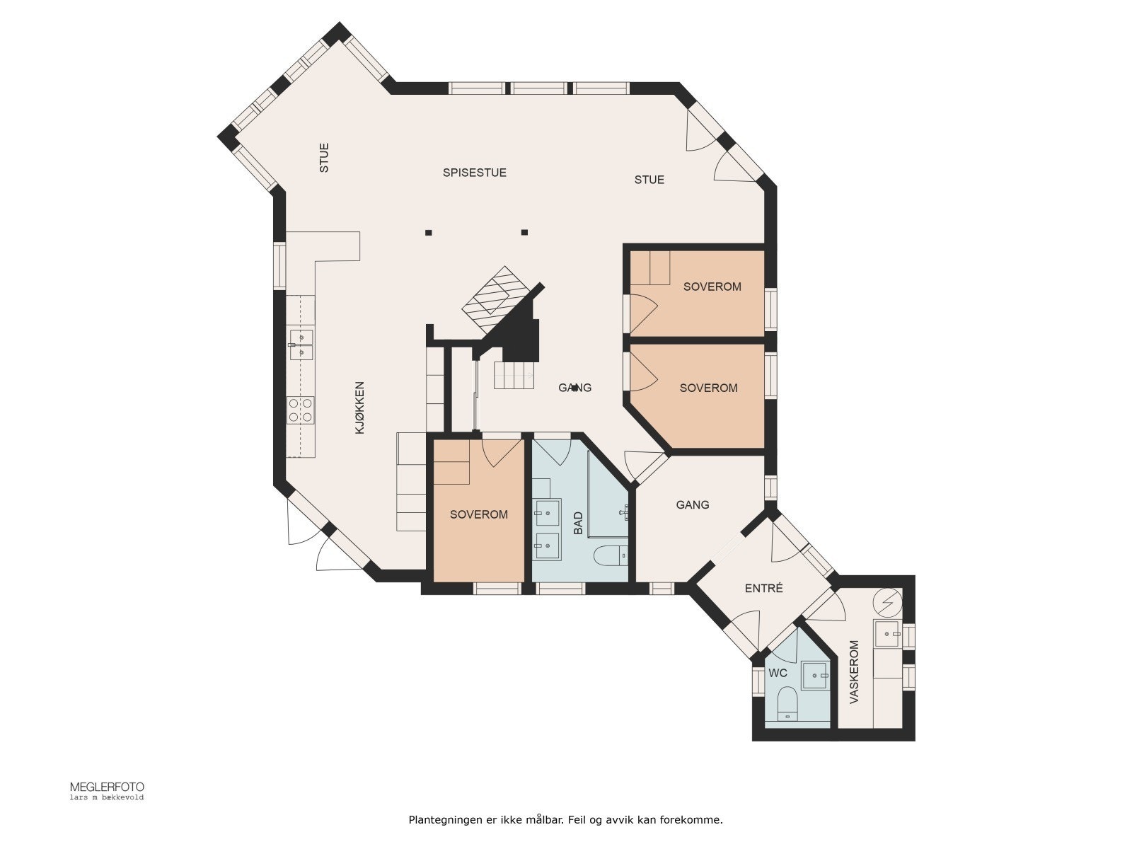Plantegning 1. etasje Galleribilde