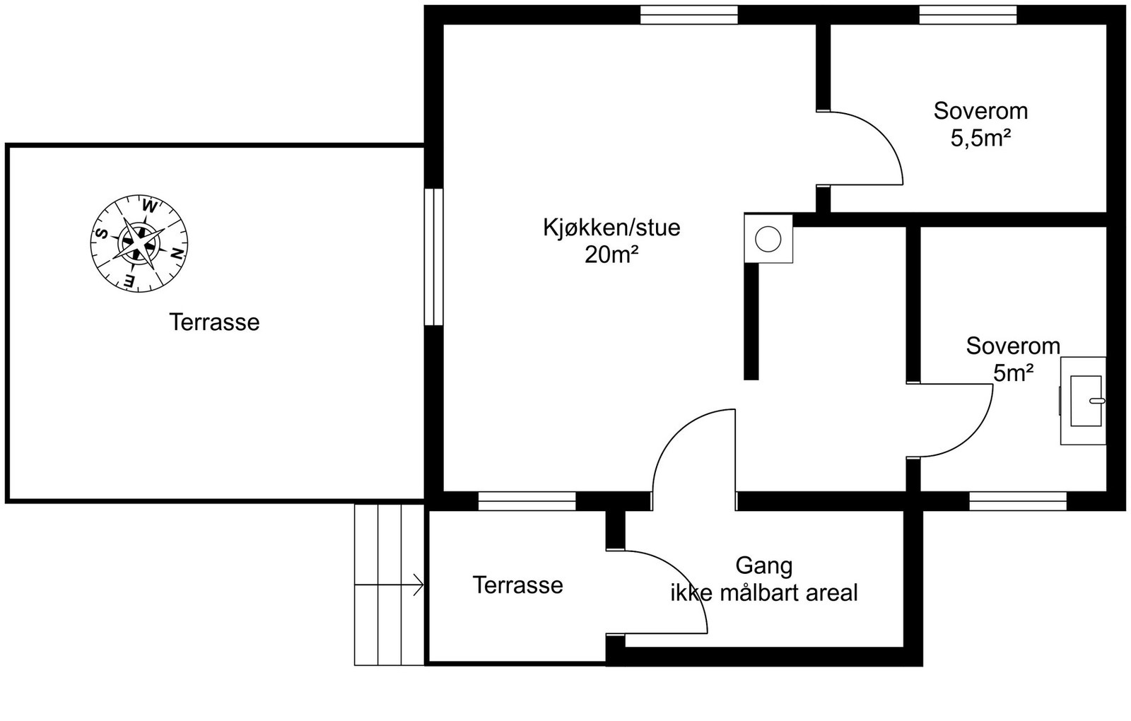 Planskisse hytta Galleribilde