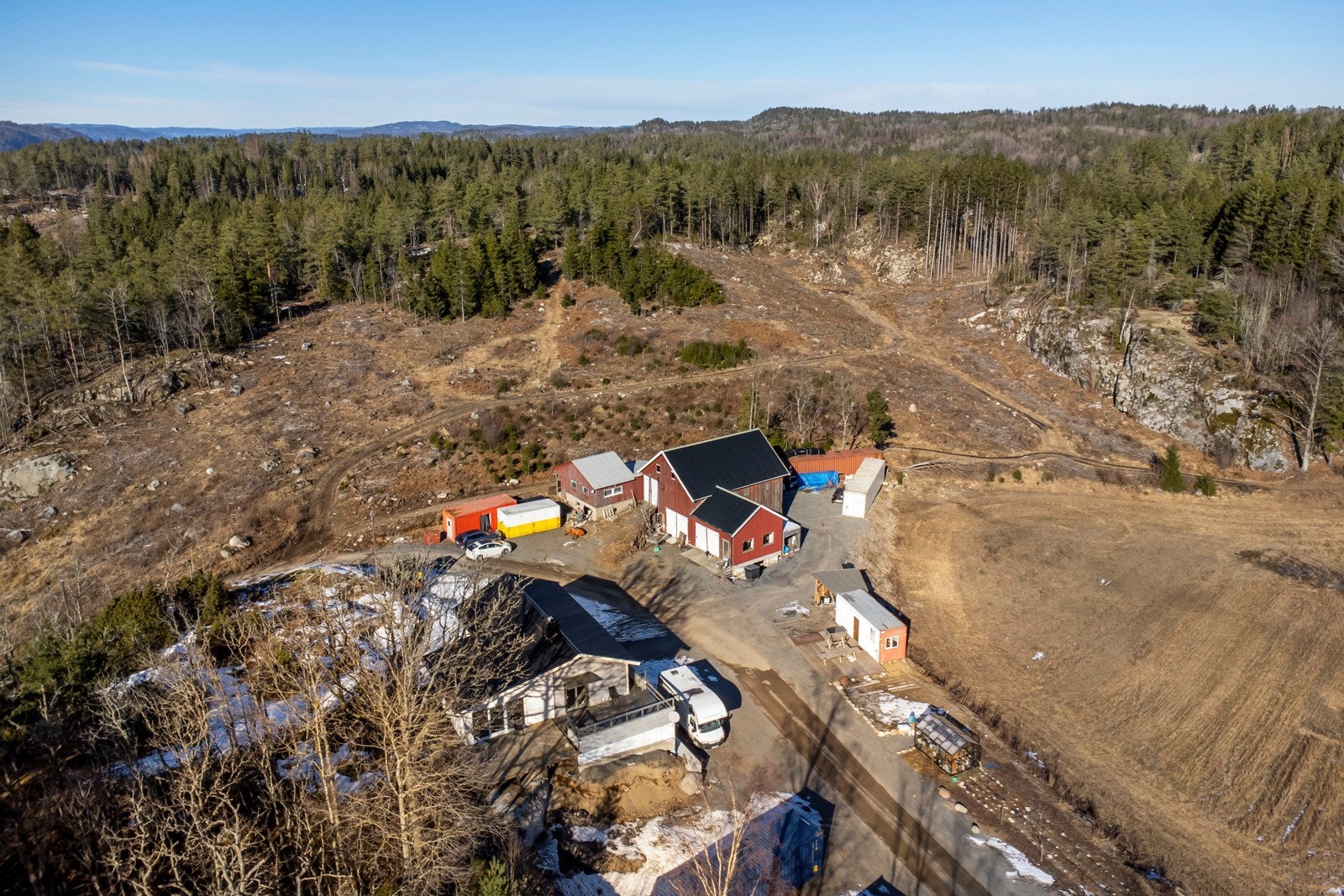 Dronefoto Galleribilde