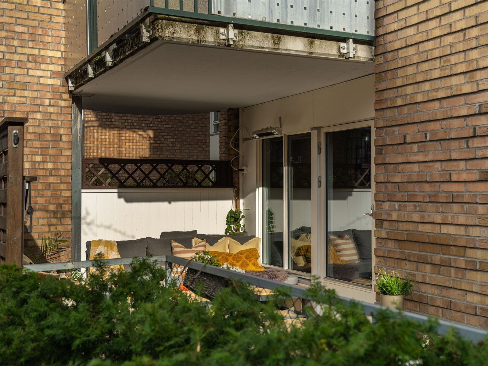 Skjermet innsyn til uteplassen. Galleribilde