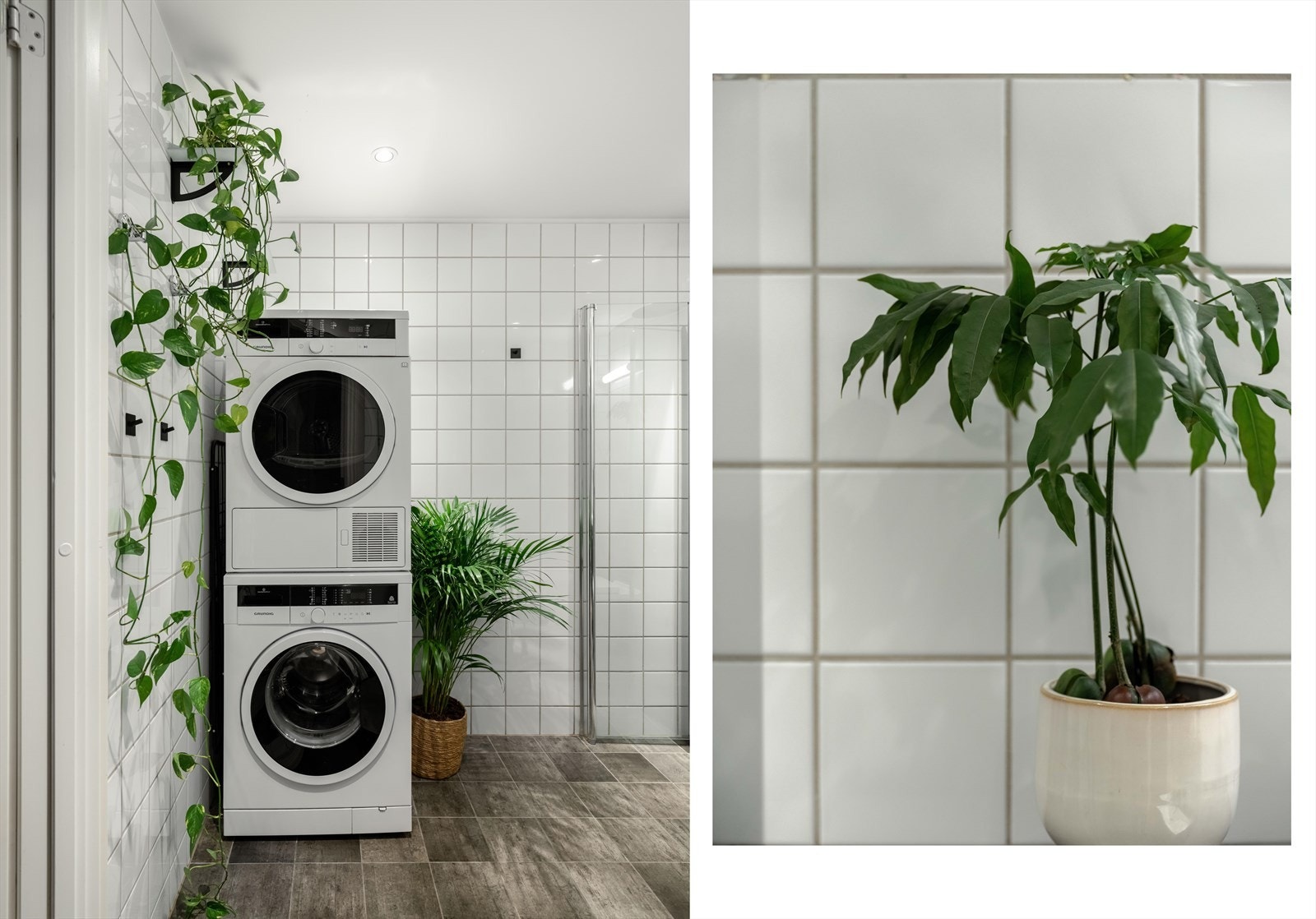 Plass og opplegg for vaskesøyle. Galleribilde