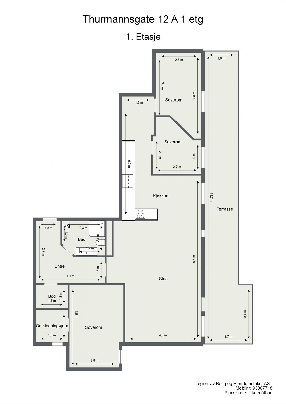 Først plantegning, så får du orientert deg litt før du ser videre. Galleribilde