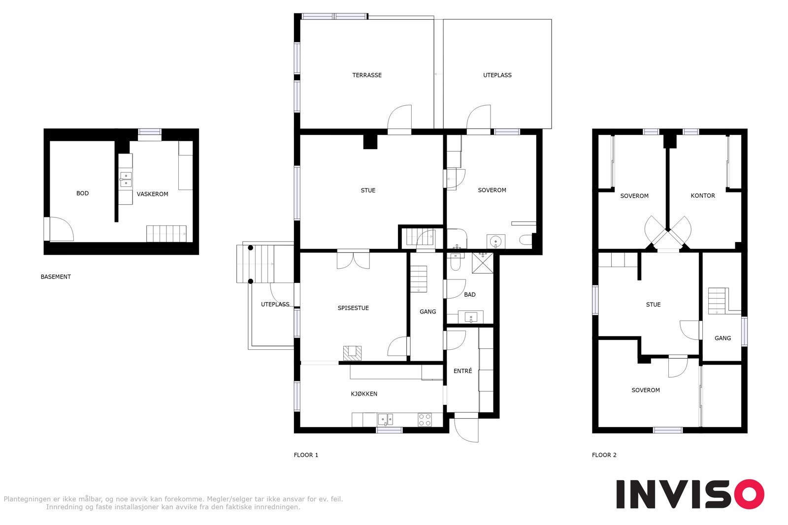 Planoversikt våningshus Galleribilde