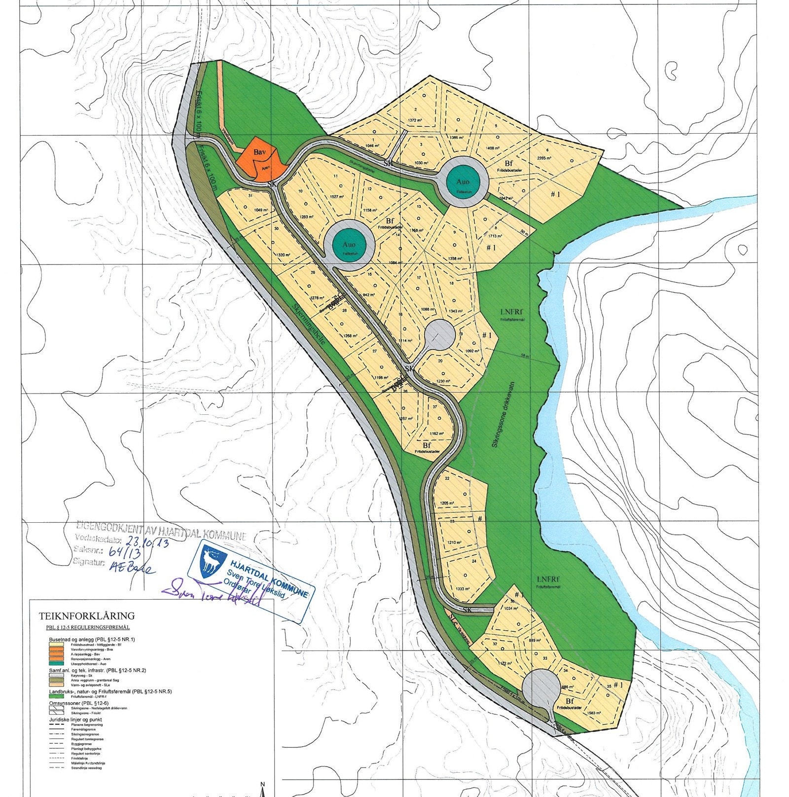 Plankart over eiendommen Galleribilde