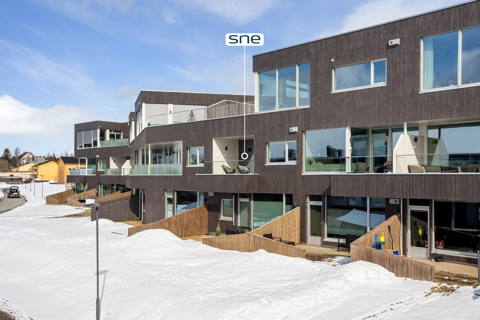 Her får du gode sol- og utsiktsforhold, og er skjermet for innsyn.