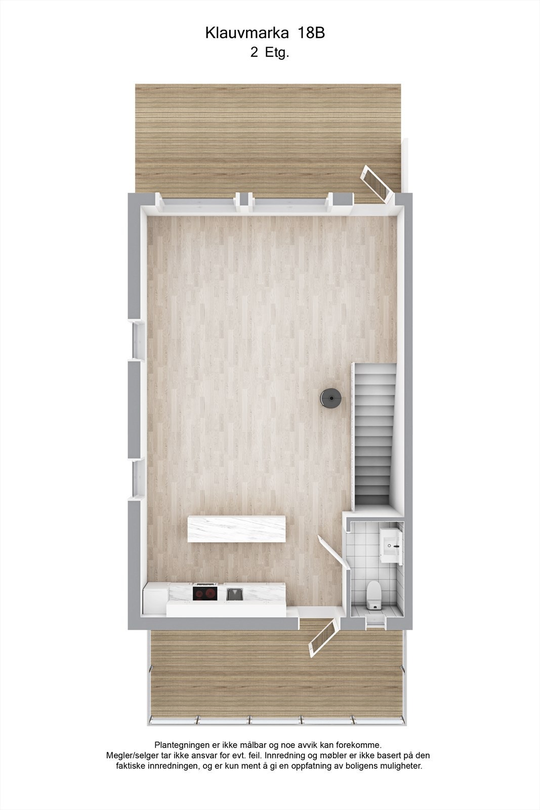 Planskisse 3D hovedetasjen. Galleribilde