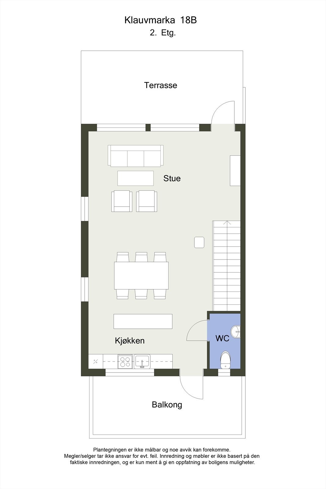 Planskisse 2D hovedetasjen. Galleribilde