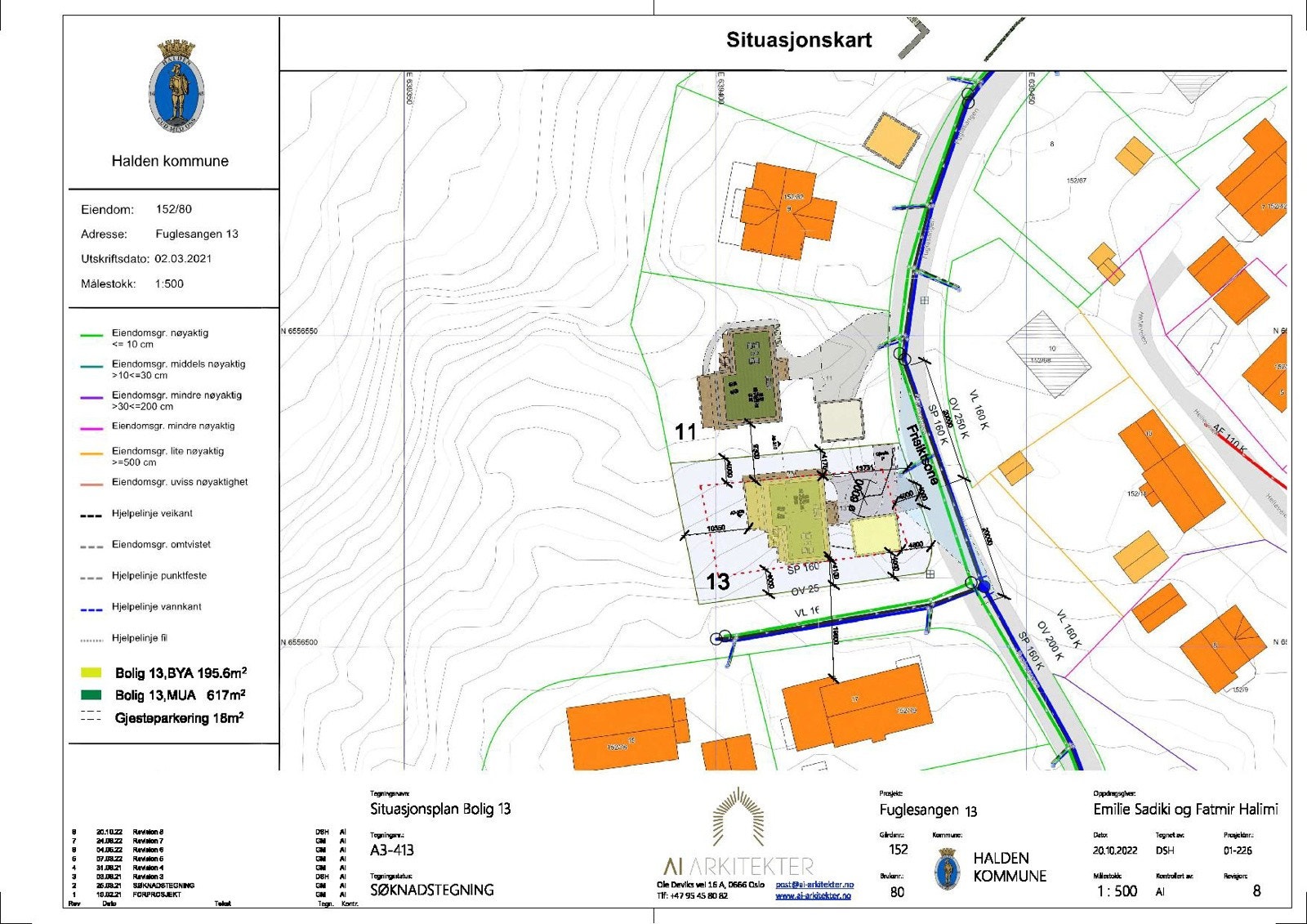 Situasjonskart Fuglesang 13 Galleribilde